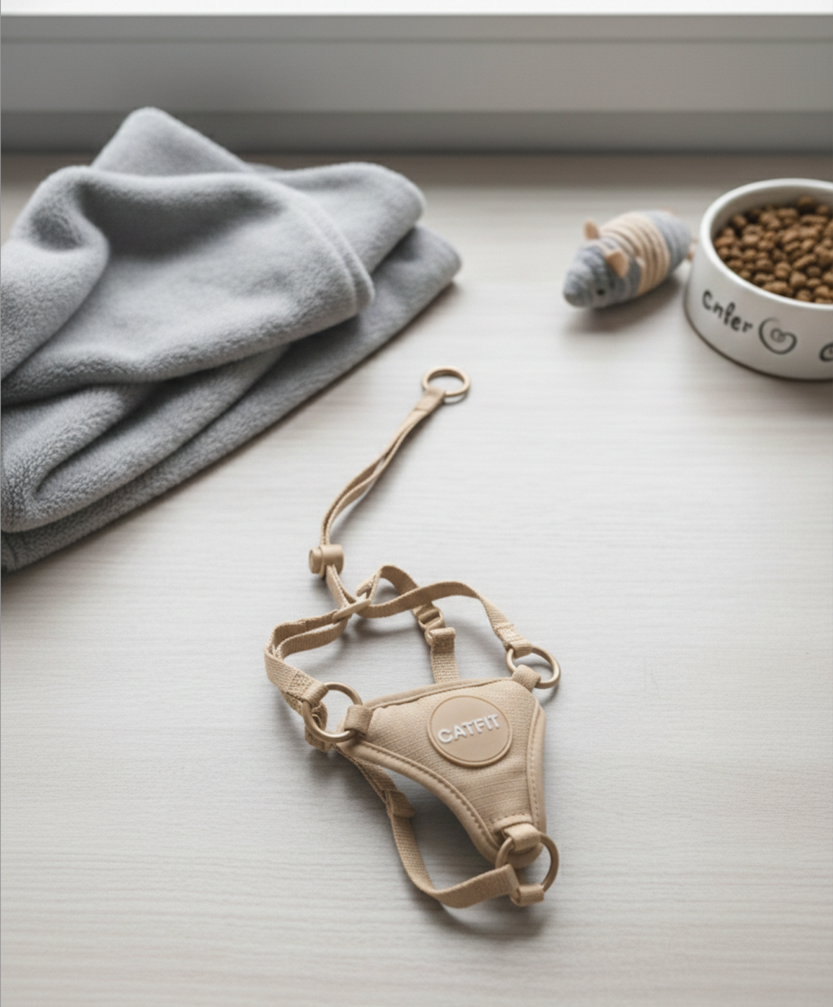 CATFIT Cat Harness in Black with Leash